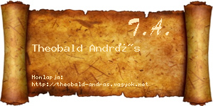 Theobald András névjegykártya